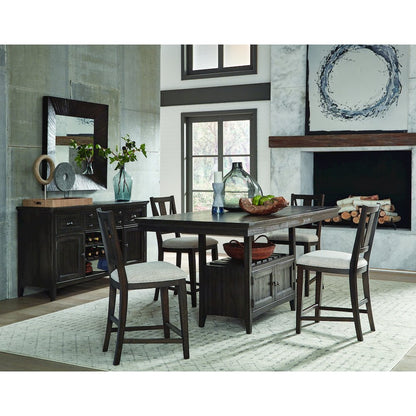 Westley Falls Graphite Upholstered Counter Chair Set of 2