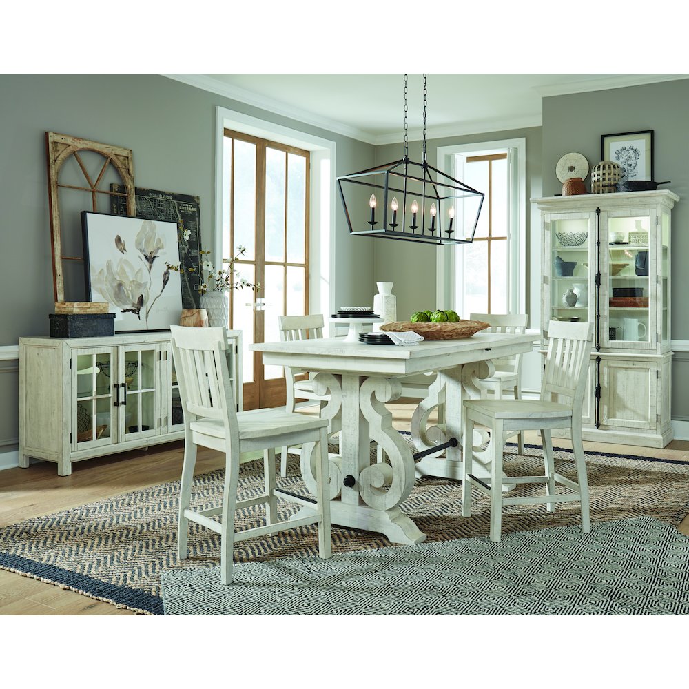 Bronwyn Alabaster And Toasted Nutmeg Counter Chair Two Pack