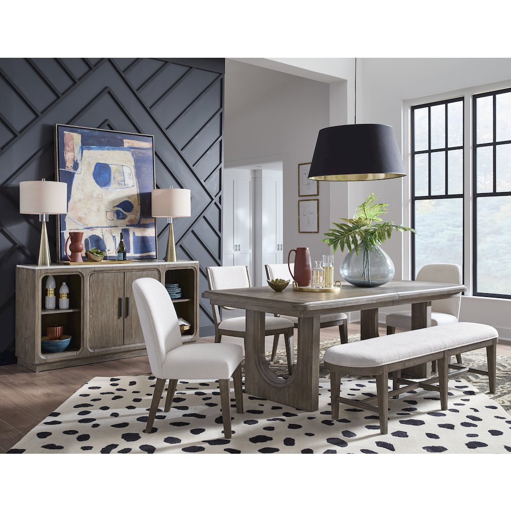 Westbourne Dark Umber Extendable Trestle Dining Table