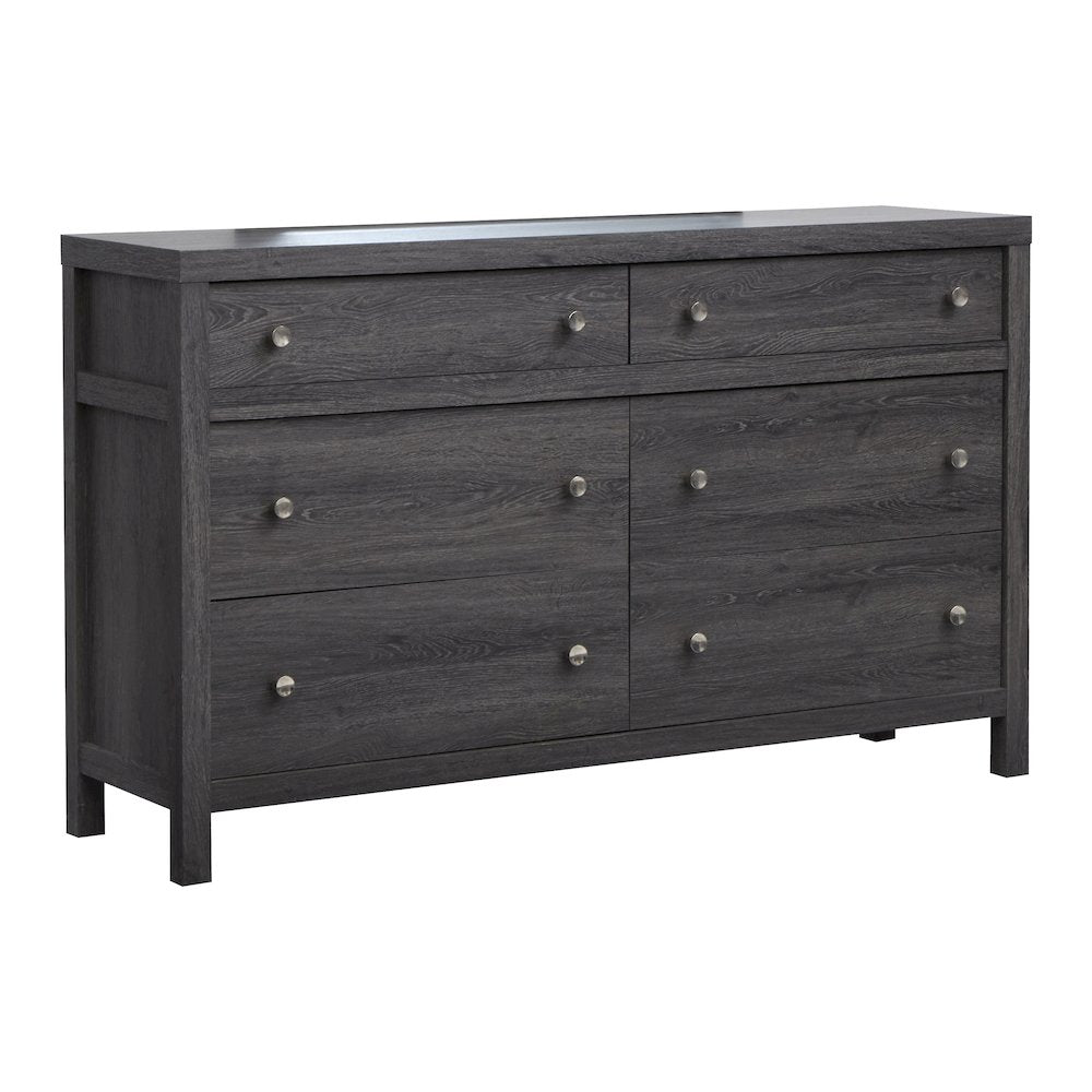 Merrifield Raisin Black Dresser With Portrait Mirror