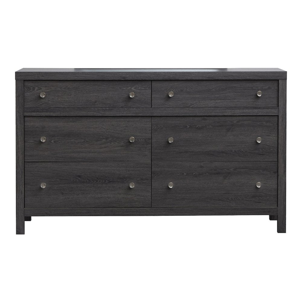 Merrifield Raisin Black Dresser With Portrait Mirror
