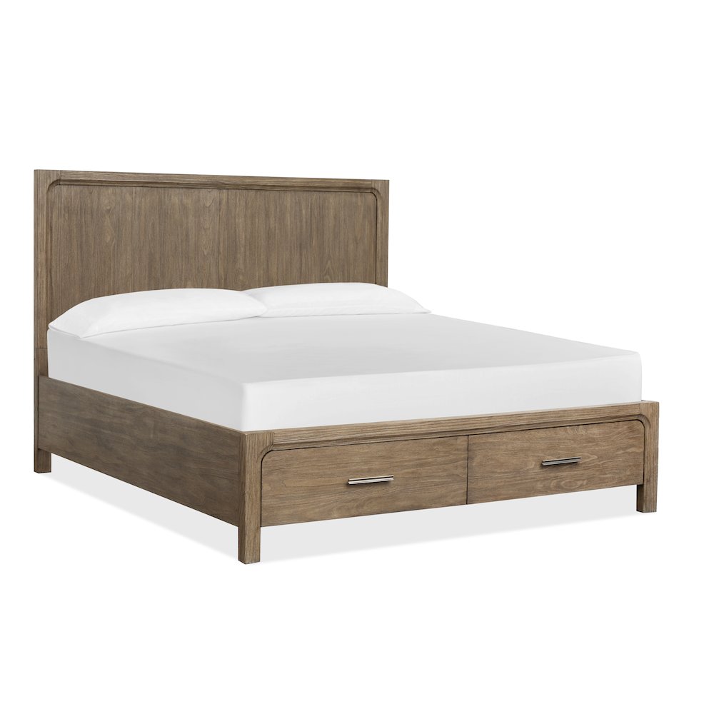 Westbourne Dark Umber Queen Panel Storage Footboard