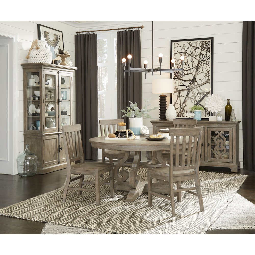 Tinley Park Dove Tail Grey 48" Round Dining Table