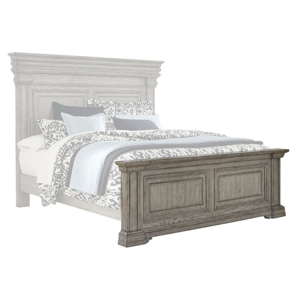 Pulaski Ridge Heritage Taupe King/California King Panel Footboard And Slats