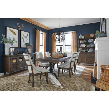 Roxbury Manor Homestead Brown Extendable Rectangular Dining Table
