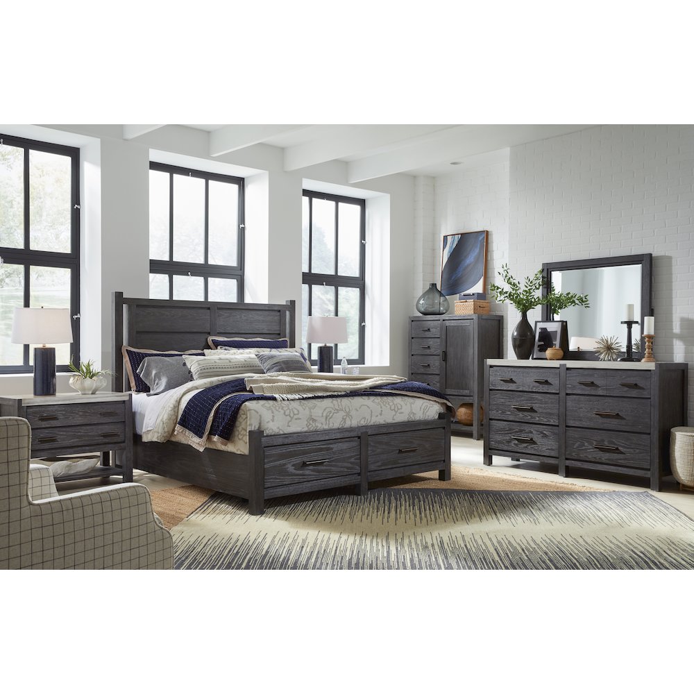 Plum Creek Ravenwood Black Door Chest