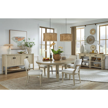 Sunset Cove Sanibel Brown Extendable Round Dining Table