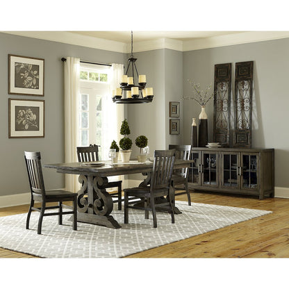 Bellamy Peppercorn Extendable Rectangular Dining Table
