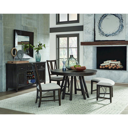 Westley Falls Graphite Curved Bench