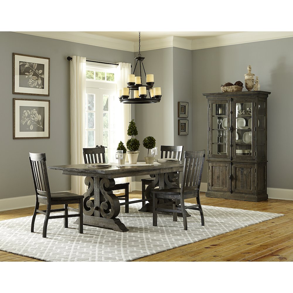 Bellamy Peppercorn Extendable Rectangular Dining Table