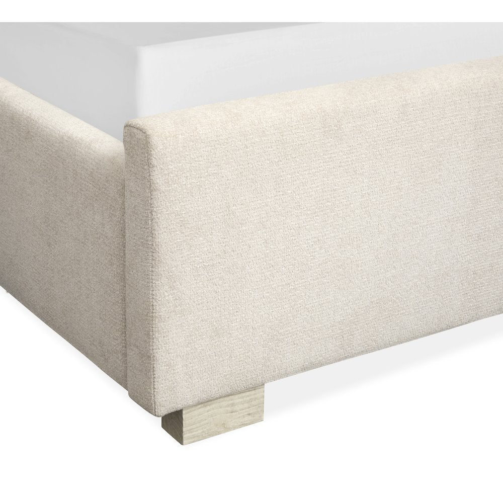 Lorelei Misty Cloud King Upholstered Sleigh Bed
