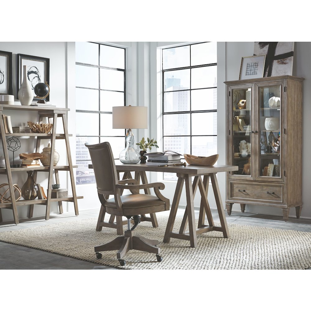 Lancaster Dovetail Grey Door Bookcase