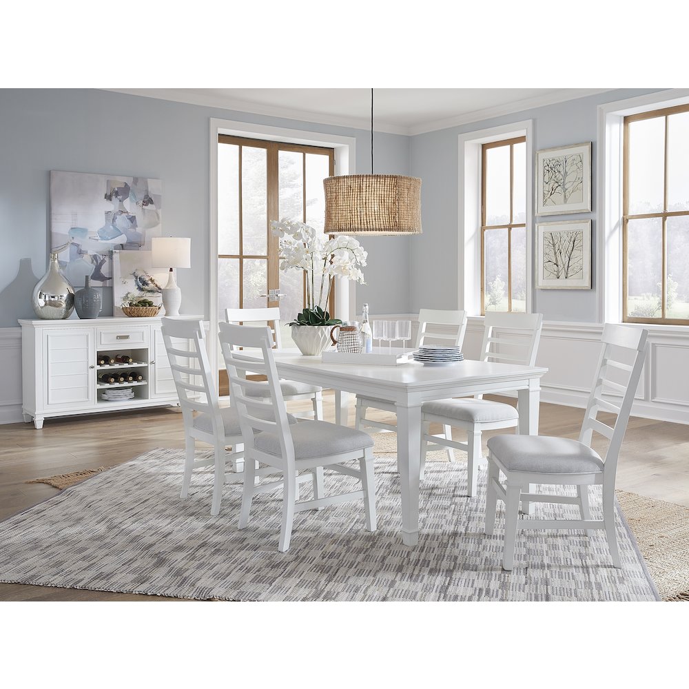 Charleston White Dove White Extendable Rectangular Dining Table