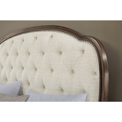 Pulaski Saddle Creek Timber Brown King Upholstered Bed