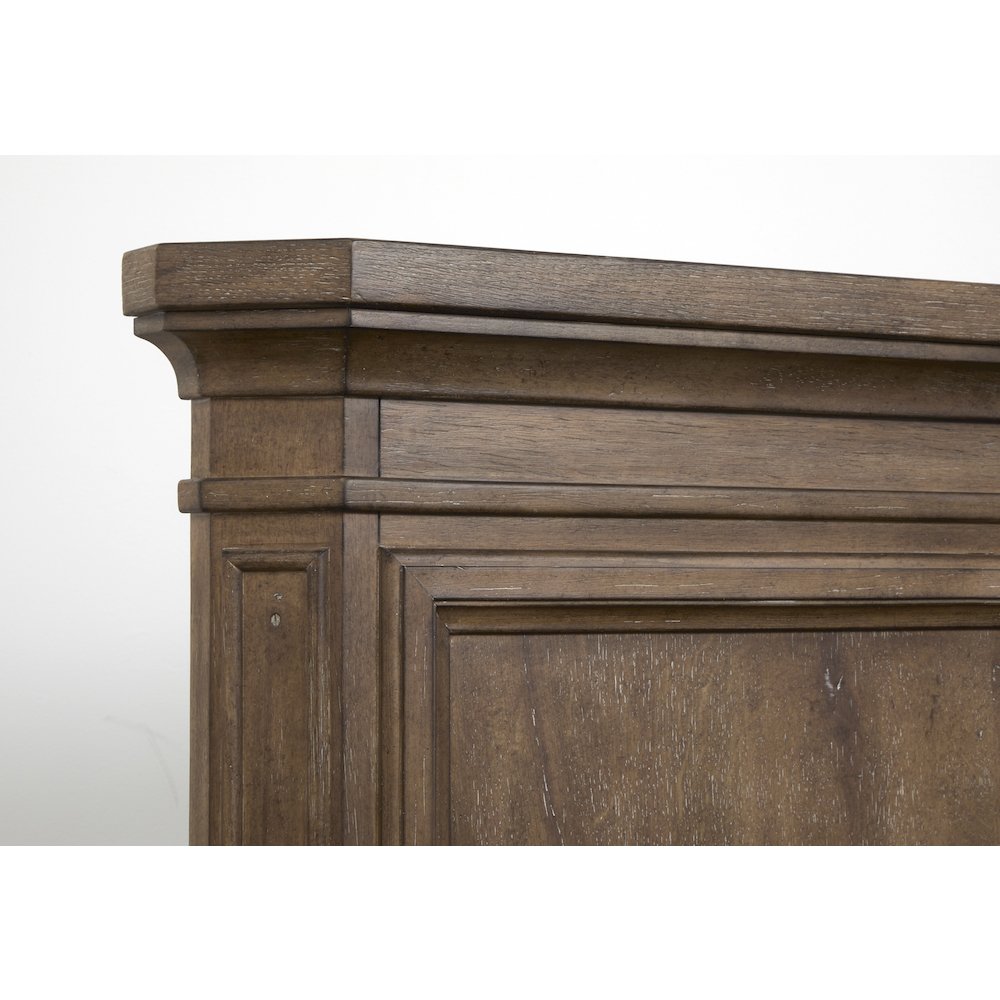Adler Court Florentine Walnut Queen Panel Storage Bed