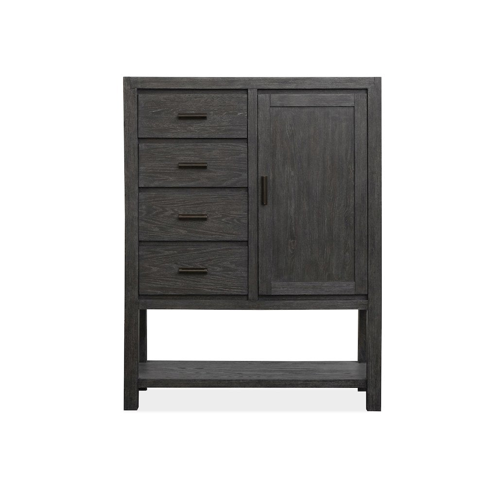 Plum Creek Ravenwood Black Door Chest