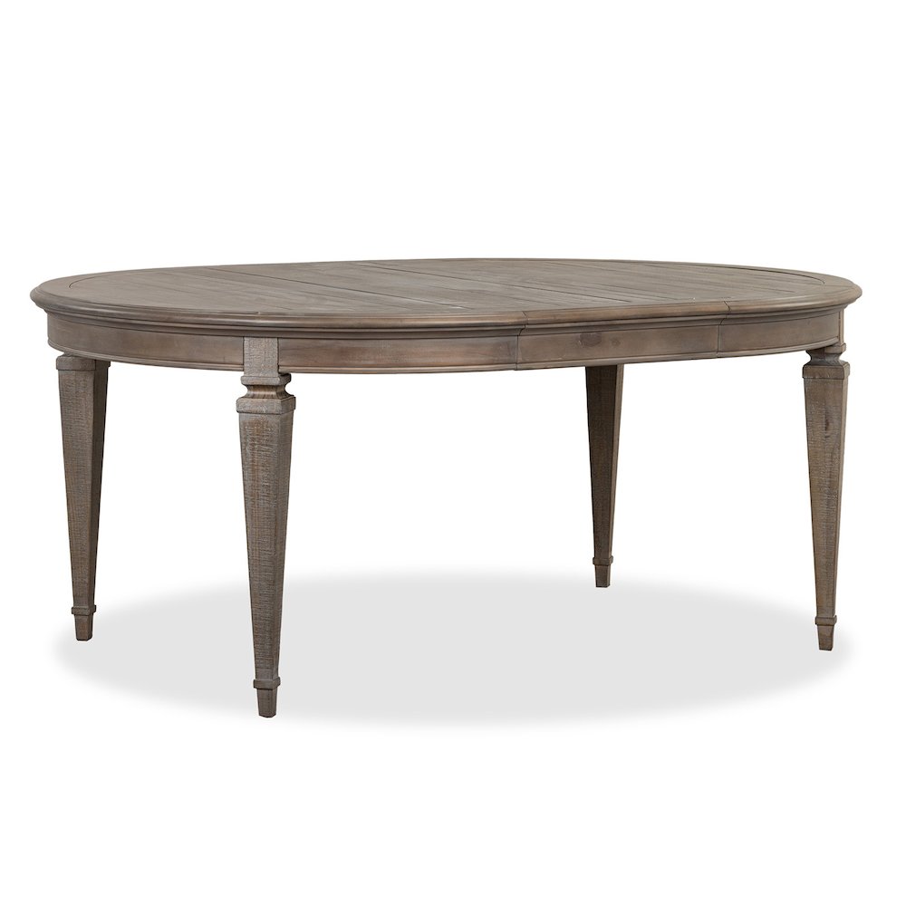 Lancaster Dovetail Grey Extendable Round Dining Table