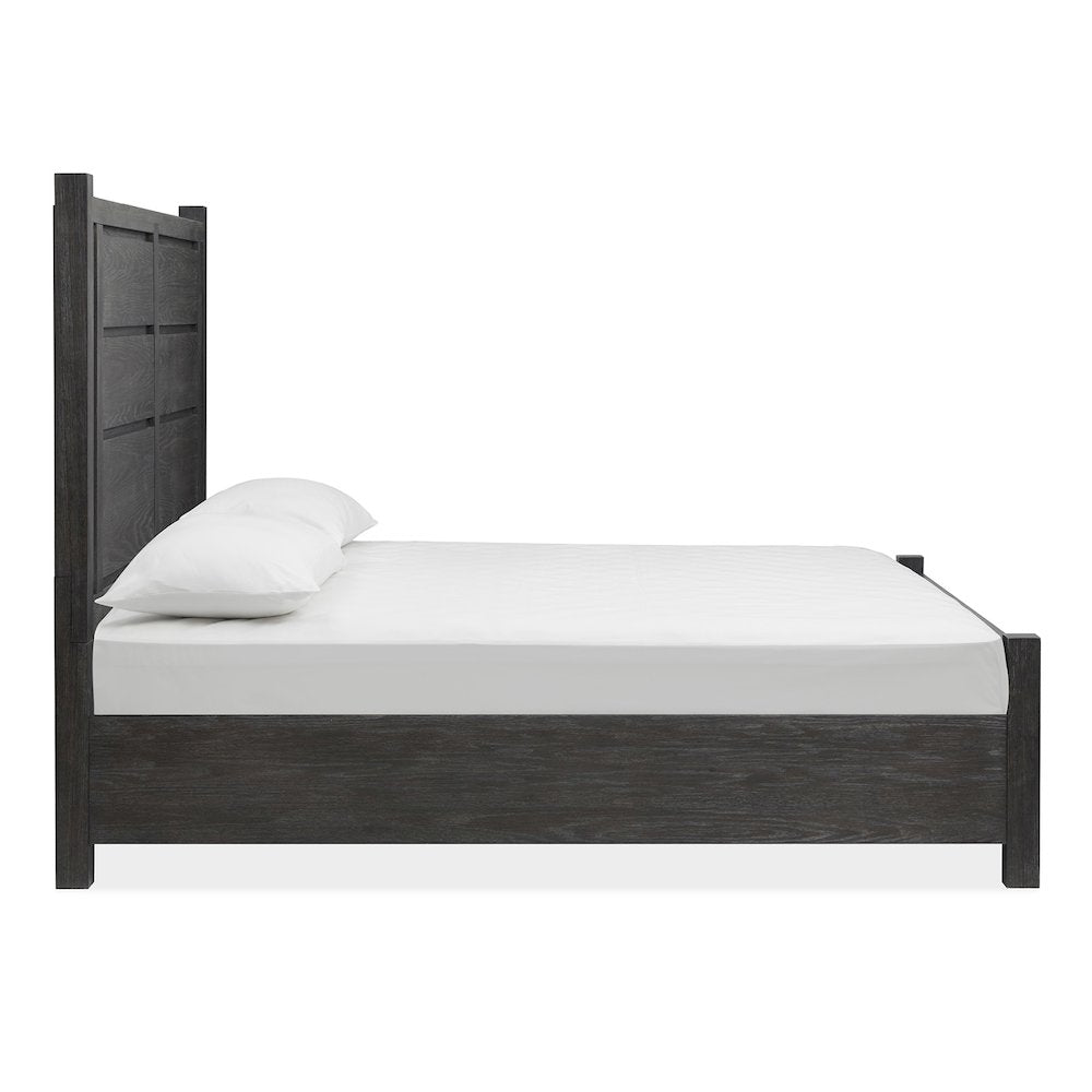 Plum Creek Ravenwood Black Queen Panel Storage Bed