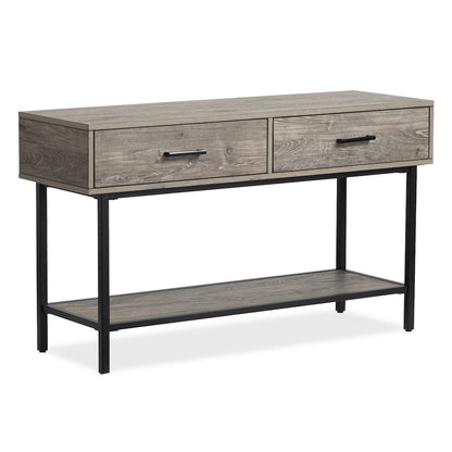 Fenwick Whitetail Brown And Smoke Glass Rectangular Sofa Table