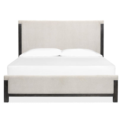 Plum Creek Ravenwood Black California King Upholstered Panel Bed