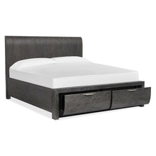 Kinsley Black Heron California King Panel Storage Bed