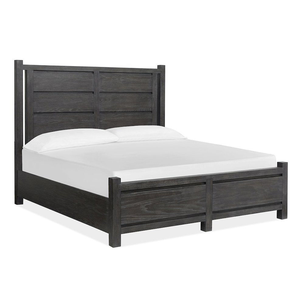 Plum Creek Ravenwood Black King Panel Bed