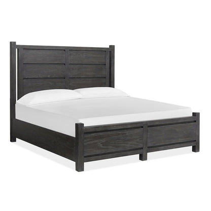 Plum Creek Ravenwood Black King Panel Bed