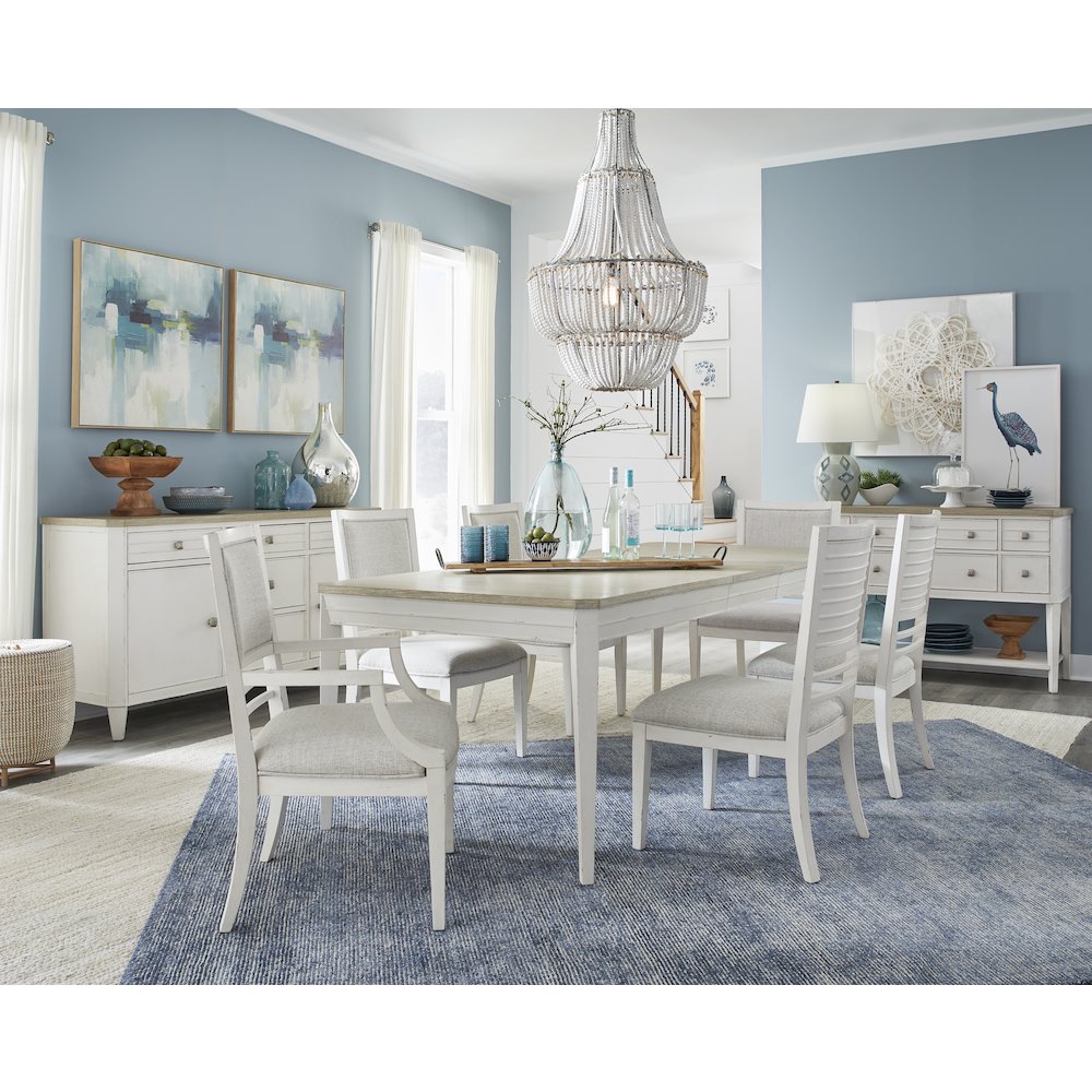 Echo Isles Sea Pearl And Driftwood Extendable Rectangular Dining Table