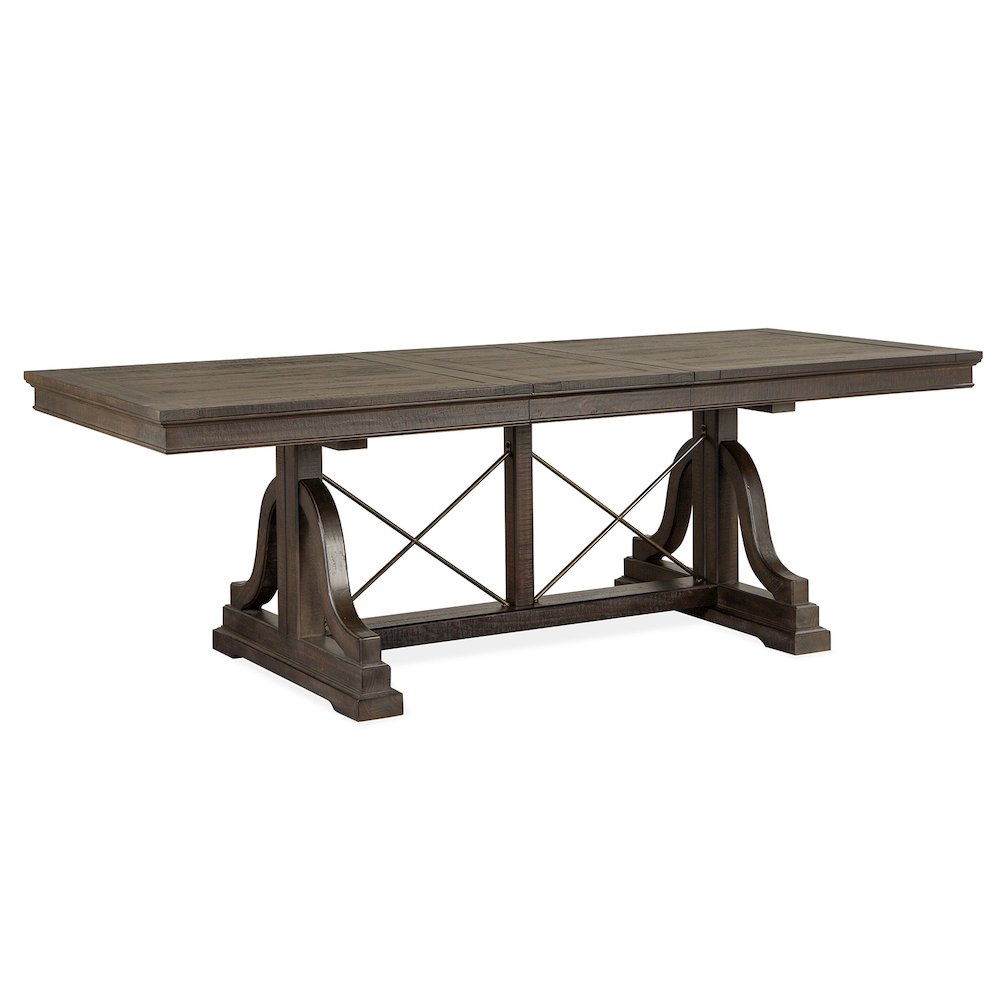 Westley Falls Graphite Trestle Dining Table Top