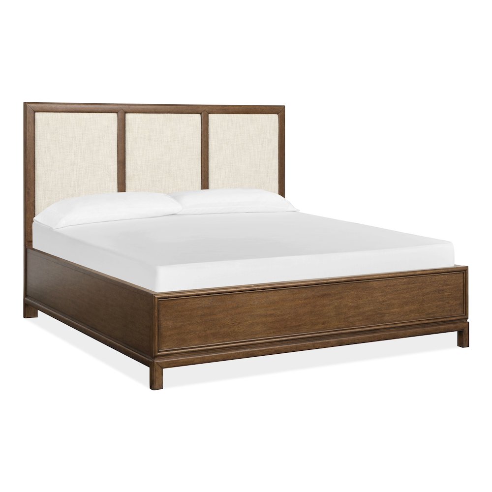 Ridgefield Russet King Upholstered Panel Bed