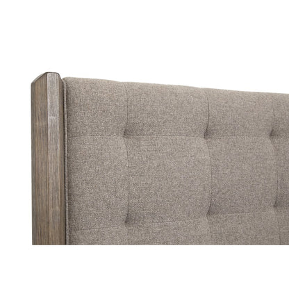 Claremont Smokey Taupe California King Upholstered Panel Bed