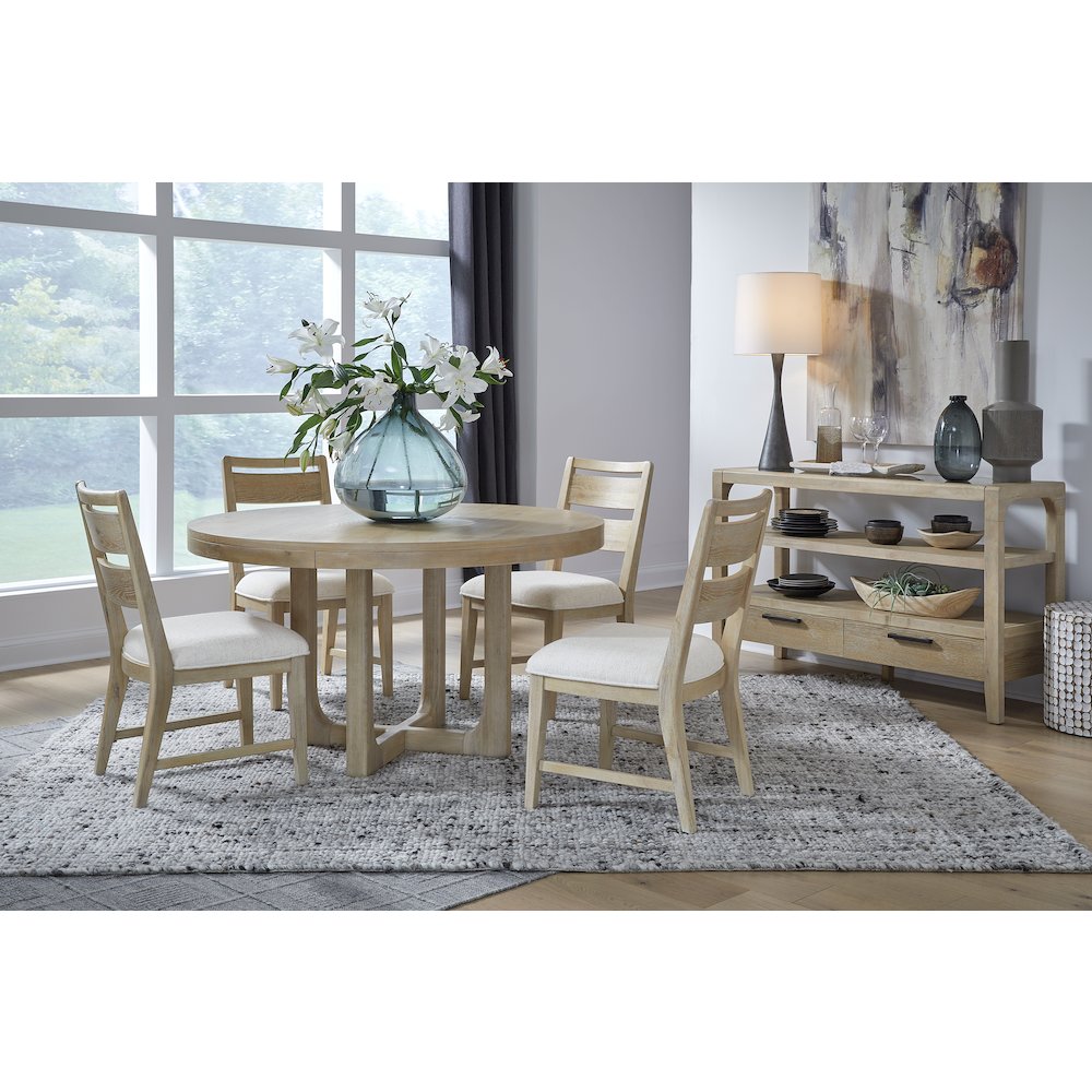 Somerset Butternut Round Dining Table