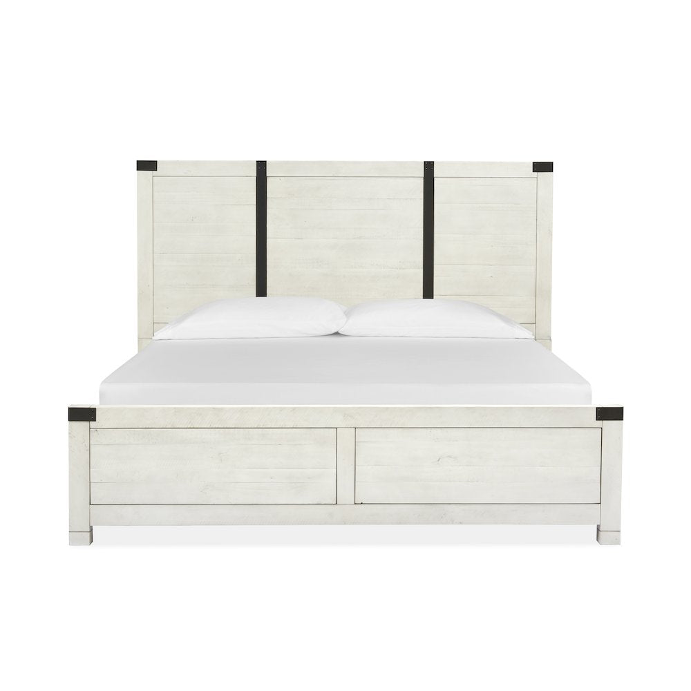 Chesters Mill Alabaster California King Panel Bed