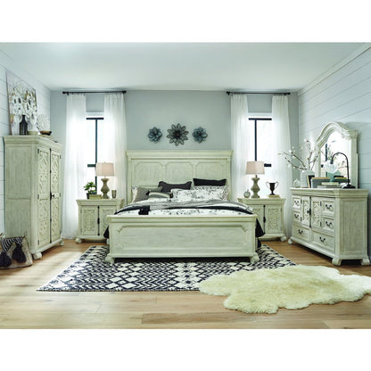 Bronwyn Alabaster Queen Panel Bed