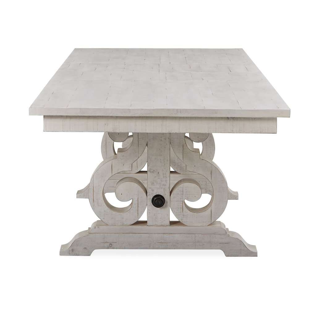 Bronwyn Alabaster And Toasted Nutmeg Extendable Rectangular Dining Table