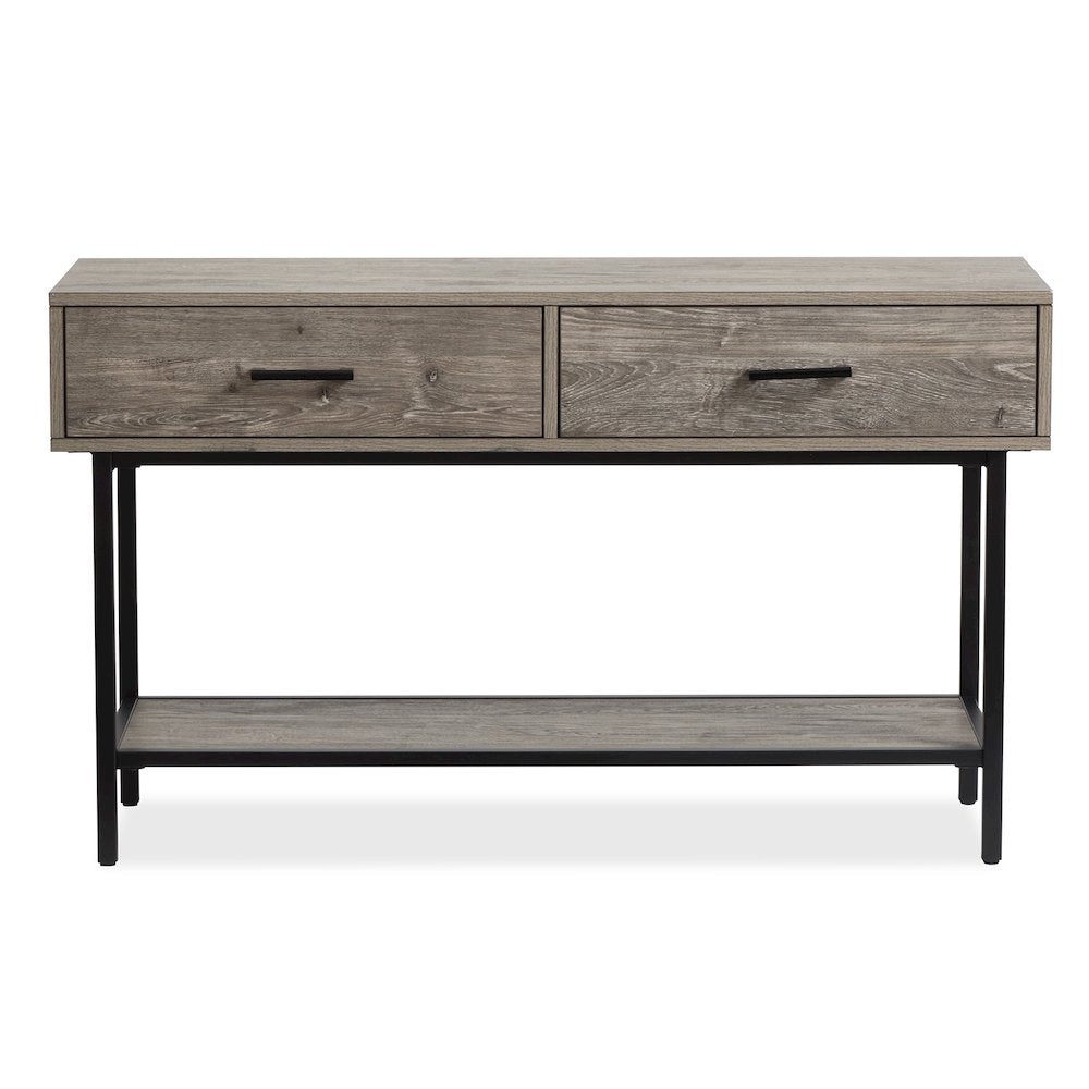 Fenwick Whitetail Brown And Smoke Glass Rectangular Sofa Table