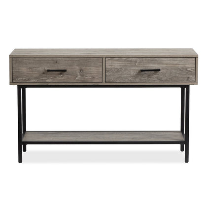 Fenwick Whitetail Brown And Smoke Glass Rectangular Sofa Table