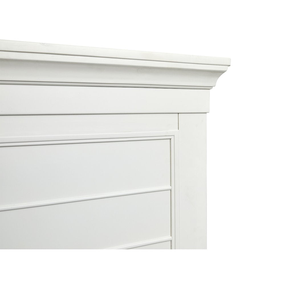 Charleston White Dove King White Panel Storage Bed