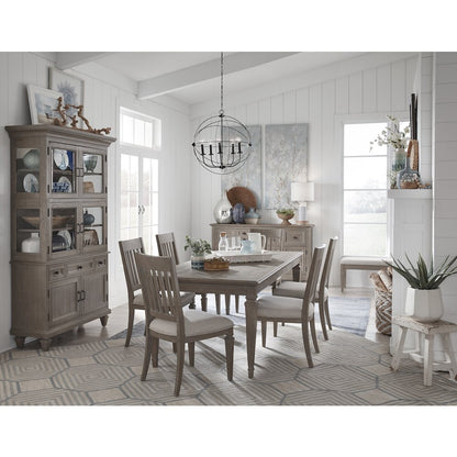 Lancaster Dovetail Grey Upholstered Side Chair Two Pack