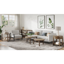 Hadleigh Brown Honey Demilune Sofa Table