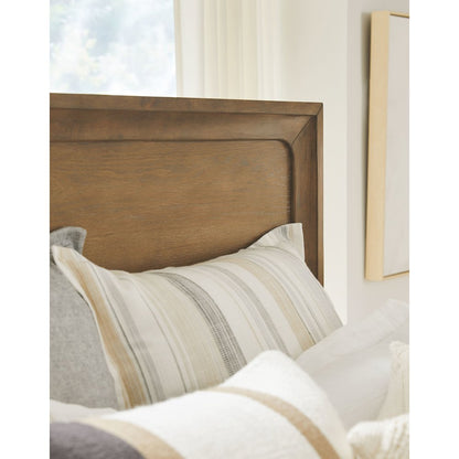 Lindon Belgian Wheat And Coffee Bean King Panel Storage Bed