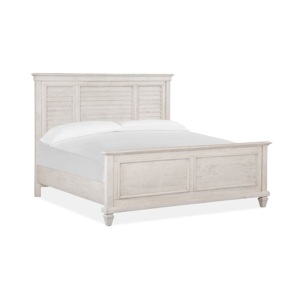 Newport Alabaster California King Shutter Panel Bed