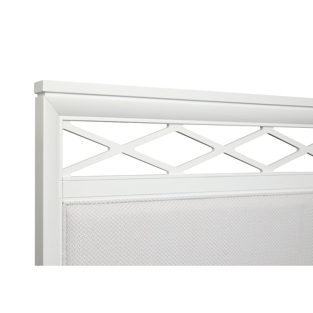 Springhouse Whisper White King Upholstered Panel Storage Bed