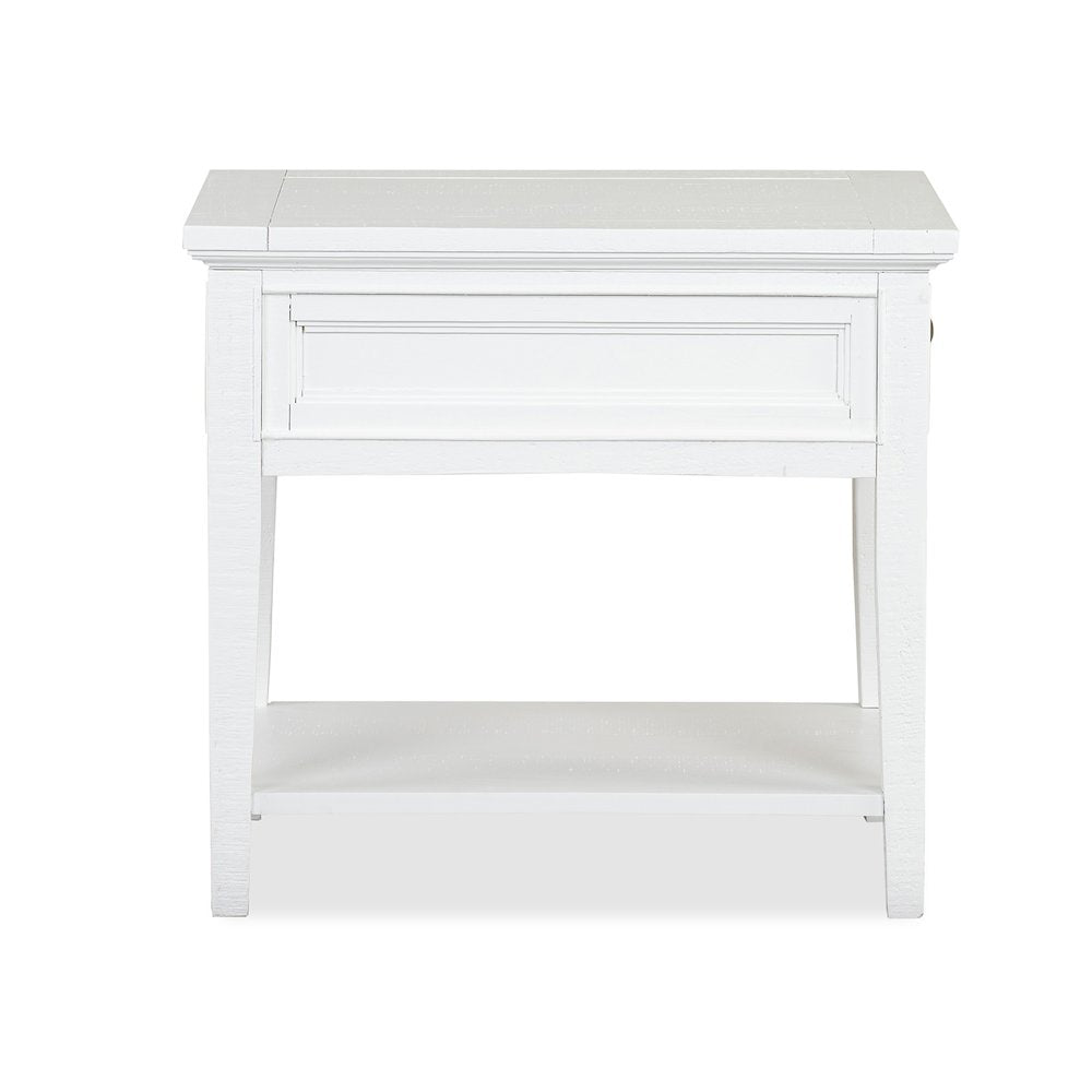 Heron Cove Chalk White Rectangular End Table