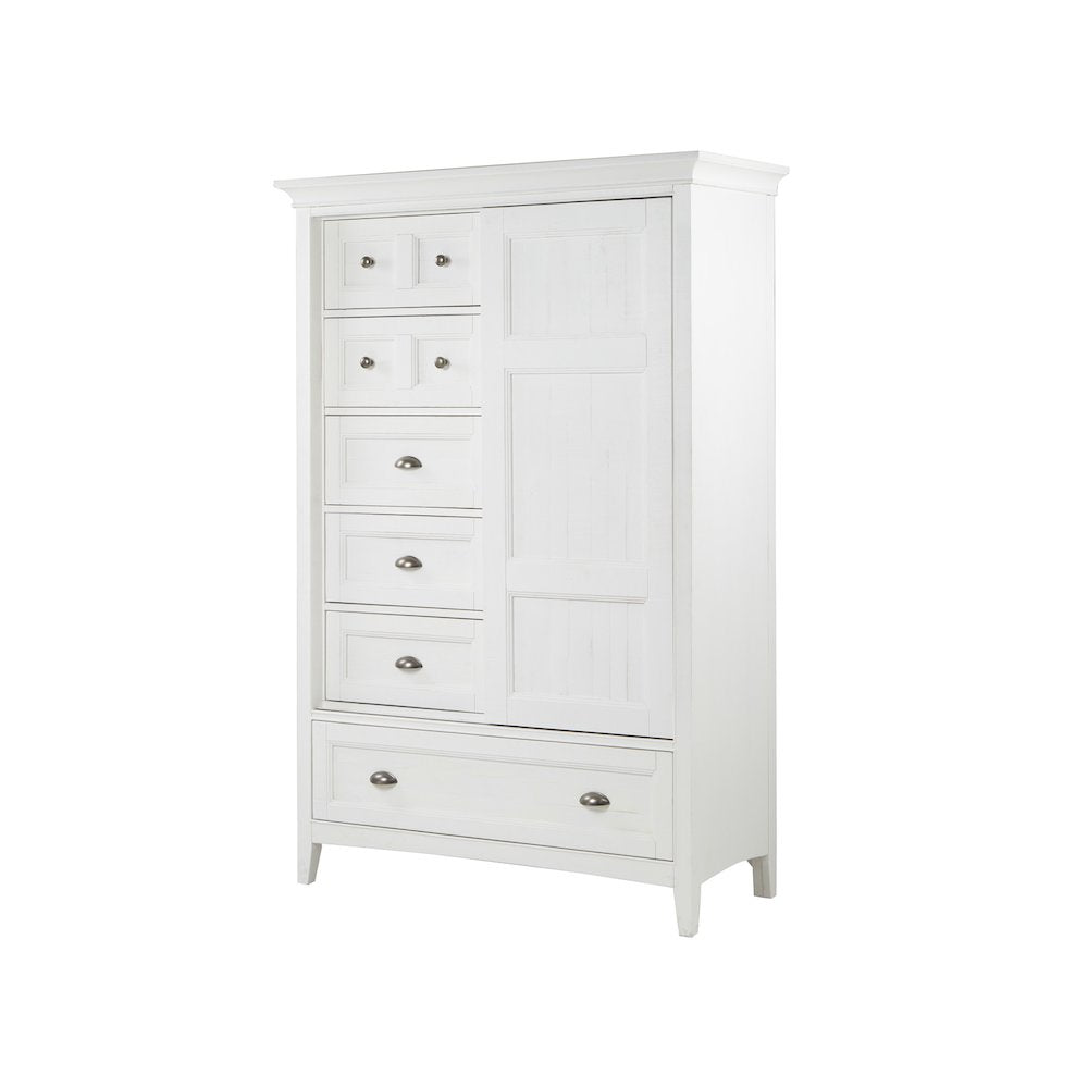 Heron Cove Chalk White And Dovetail Grey Door Chest