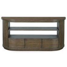 Bosley Lt. Brown Porpoise Demilune Console