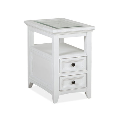 Heron Cove Chalk White Chairside End Table