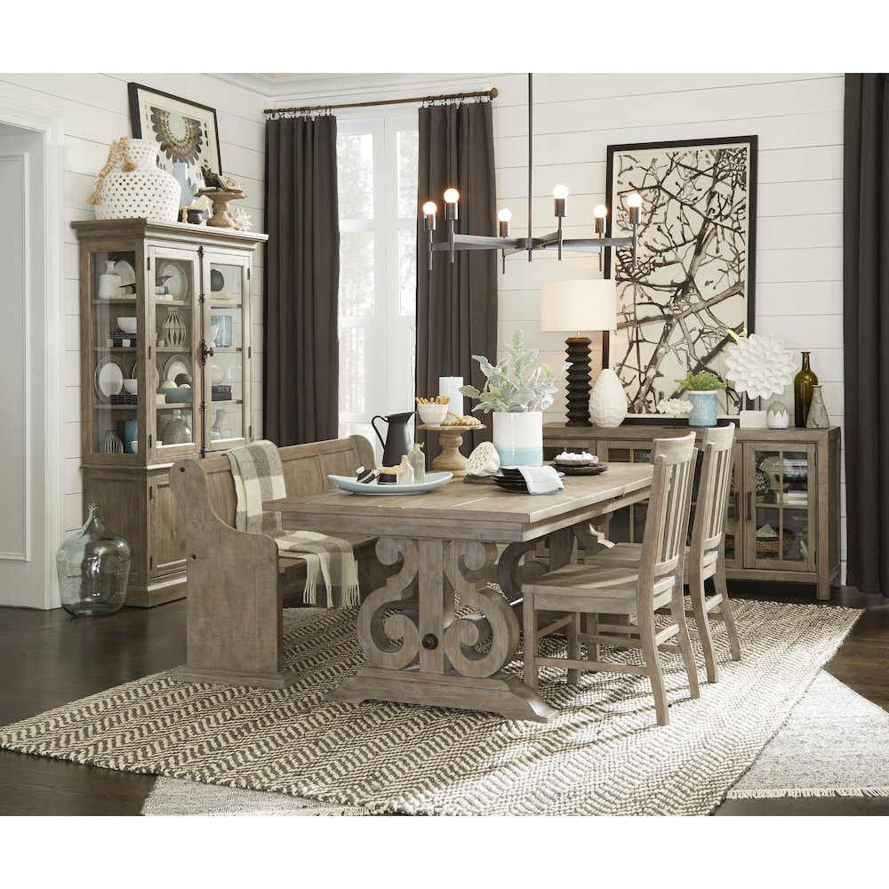 Tinley Park Dove Tail Grey Bench