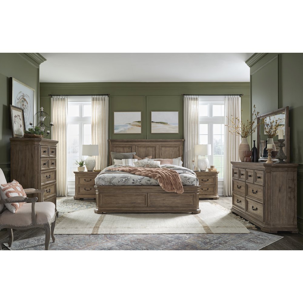 Adler Court Florentine Walnut Landscape Mirror