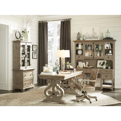 Tinley Park Dove Tail Grey Fully Upholstered Swivel Chair